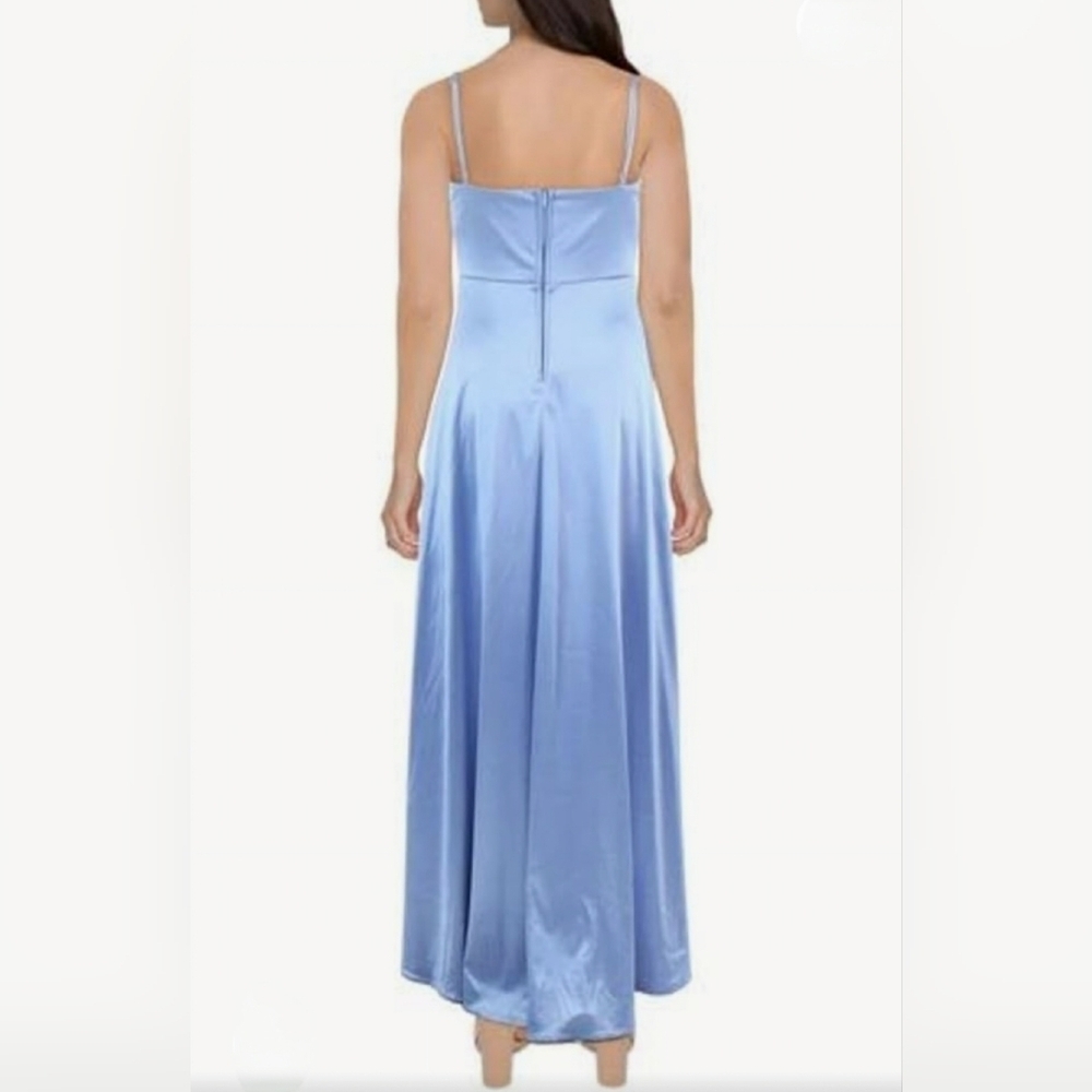 City Studios Satin Gown with Pockets - Picture 3 of 15